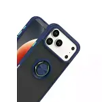 İphone 17 Pro Max Montreal Yüzüklü Silikon Kapak - Lacivert-2