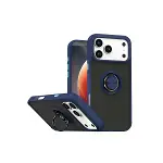 İphone 17 Pro Max Montreal Yüzüklü Silikon Kapak - Lacivert-1