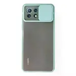 Xiaomi Mi 11 Lite Kılıf Palm Buzlu Kamera Sürgülü Silikon - Turkuaz-1