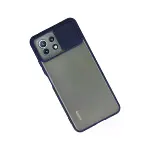 Xiaomi Mi 11 Lite Kılıf Palm Buzlu Kamera Sürgülü Silikon - Lacivert-2