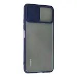 Xiaomi Mi 11 Lite Kılıf Palm Buzlu Kamera Sürgülü Silikon - Lacivert-3