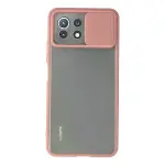 Xiaomi Mi 11 Lite Kılıf Palm Buzlu Kamera Sürgülü Silikon - Pembe-1
