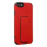 İphone 6 Kılıf Mega Standlı Silikon - Kırmızı-2