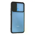 Xiaomi Redmi 9c Kılıf Palm Buzlu Kamera Sürgülü Silikon - Siyah-3