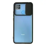 Xiaomi Redmi 9c Kılıf Palm Buzlu Kamera Sürgülü Silikon - Siyah-1