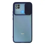 Xiaomi Redmi 9c Kılıf Palm Buzlu Kamera Sürgülü Silikon - Lacivert-1