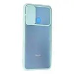 Xiaomi Redmi 9c Kılıf Palm Buzlu Kamera Sürgülü Silikon - Turkuaz-3