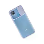Xiaomi Redmi 9c Kılıf Palm Buzlu Kamera Sürgülü Silikon - Lila-2