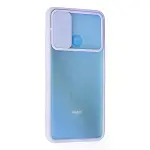 Xiaomi Redmi 9c Kılıf Palm Buzlu Kamera Sürgülü Silikon - Lila-3