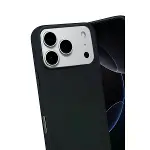 İphone 17 Pro Max Nano İçi Kadife Silikon - Siyah-2
