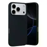 İphone 17 Pro Max Nano İçi Kadife Silikon - Siyah-1