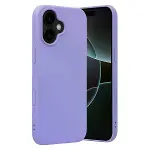 İphone 17 Nano İçi Kadife Silikon - Lila-1