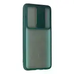 Xiaomi Redmi Note 8 Pro Kılıf Palm Buzlu Kamera Sürgülü Silikon - Yeşil-3