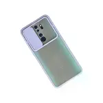 Xiaomi Redmi Note 8 Pro Kılıf Palm Buzlu Kamera Sürgülü Silikon - Lila-2