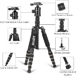 Profesyonel Tripod, 149 cm, 13 Kg Taşıma Kapasiteli, 360° Bilye Başlıklı, Hızlı Bırakma Plakalı, Tel-6