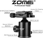 Profesyonel Tripod, 149 cm, 13 Kg Taşıma Kapasiteli, 360° Bilye Başlıklı, Hızlı Bırakma Plakalı, Tel-7
