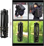 Profesyonel Tripod, 149 cm, 13 Kg Taşıma Kapasiteli, 360° Bilye Başlıklı, Hızlı Bırakma Plakalı, Tel-8