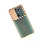 Xiaomi Redmi Note 8 Pro Kılıf Palm Buzlu Kamera Sürgülü Silikon - Pembe-2