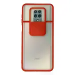 Xiaomi Redmi Note 9 Pro Kılıf Palm Buzlu Kamera Sürgülü Silikon - Kırmızı-1