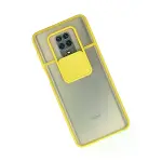 Xiaomi Redmi Note 9 Pro Kılıf Palm Buzlu Kamera Sürgülü Silikon - Sarı-2