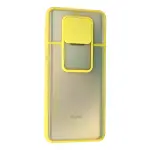 Xiaomi Redmi Note 9 Pro Kılıf Palm Buzlu Kamera Sürgülü Silikon - Sarı-3