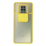 Xiaomi Redmi Note 9 Pro Kılıf Palm Buzlu Kamera Sürgülü Silikon - Sarı-1