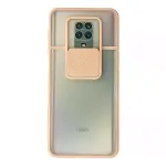 Xiaomi Redmi Note 9 Pro Kılıf Palm Buzlu Kamera Sürgülü Silikon - Pembe-1