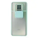 Xiaomi Redmi Note 9 Pro Kılıf Palm Buzlu Kamera Sürgülü Silikon - Turkuaz-1