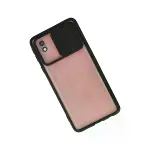Samsung Galaxy A01 Core Kılıf Palm Buzlu Kamera Sürgülü Silikon - Siyah-2
