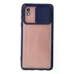 Samsung Galaxy A01 Core Kılıf Palm Buzlu Kamera Sürgülü Silikon - Lacivert-1