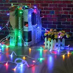10 Metre 100 Ledli 8 Fonksiyonlu Karışık Renkli RGB Led Lamba-3