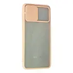 Samsung Galaxy A02 Kılıf Palm Buzlu Kamera Sürgülü Silikon - Pembe-3