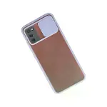 Samsung Galaxy A02s Kılıf Palm Buzlu Kamera Sürgülü Silikon - Lila-2