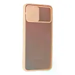 Samsung Galaxy A02s Kılıf Palm Buzlu Kamera Sürgülü Silikon - Pembe-3