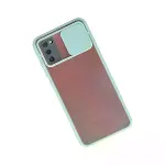 Samsung Galaxy A02s Kılıf Palm Buzlu Kamera Sürgülü Silikon - Turkuaz-2