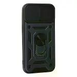 İphone 15 Kılıf Pars Lens Yüzüklü Silikon - Lacivert-2