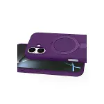 İphone 16 Plus Regal Magsafe Standlı Kapak - Derin Mor-4