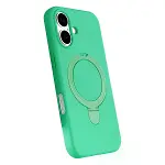 İphone 16 Plus Regal Magsafe Standlı Kapak - Yeşil-3