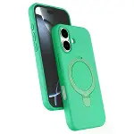 İphone 16 Plus Regal Magsafe Standlı Kapak - Yeşil-1