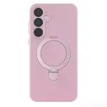Samsung Galaxy A35 5g Regal Magsafe Standlı Kapak - Açık Pembe-3