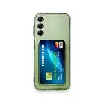 Samsung Galaxy A55 5g Kılıf Kart Şeffaf Silikon - Şeffaf-1