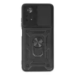 Xiaomi Poco X4 Pro 5g Kılıf Pars Lens Yüzüklü Silikon - Siyah-1