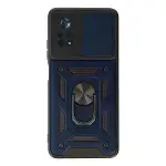 Xiaomi Poco X4 Pro 5g Kılıf Pars Lens Yüzüklü Silikon - Lacivert-1