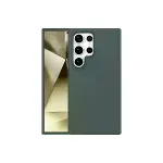 Samsung Galaxy S24 Ultra Kılıf First Silikon - Koyu Yeşil-1