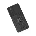 Xiaomi Poco M4 Pro 4g Kılıf Pars Lens Yüzüklü Silikon - Siyah-3