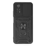 Xiaomi Poco M4 Pro 4g Kılıf Pars Lens Yüzüklü Silikon - Siyah-1