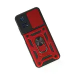 Xiaomi Poco M4 Pro 4g Kılıf Pars Lens Yüzüklü Silikon - Kırmızı-3