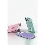 İphone 17 Pro Max Regal Magsafe Standlı Kapak - Açık Pembe-7