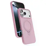 İphone 17 Pro Max Regal Magsafe Standlı Kapak - Açık Pembe-1