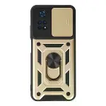 Xiaomi Poco M4 Pro 4g Kılıf Pars Lens Yüzüklü Silikon - Gold-1